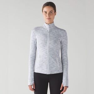 Lululemon Define Jacket Wee Are From Space Ice Grey Alpine White, Size 10